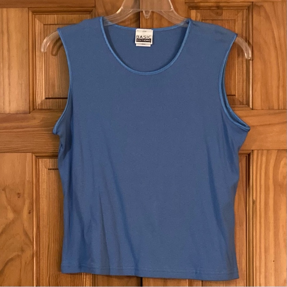 NWOT Vintage 90s Basic Editions Sleeveless Top Size L